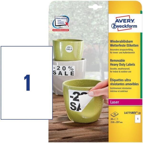Avery Zweckform L4775REV - Poliestere - Opaca - …